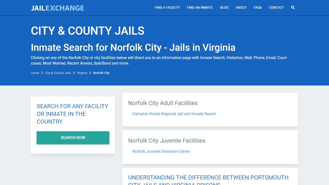 Norfolk city Jail Inmates | Arrests | Mugshots | VA