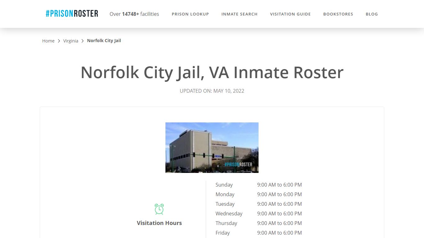 Norfolk City Jail, VA Inmate Roster